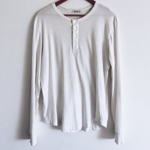 Pima Curved Hem Henley